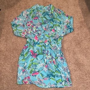 Lilly Pulitzer Lillith Tunic Dress “Bali Blue Sway” Size XS